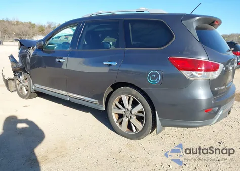 2013 Nissan Pathfinder Platinum из США, поврежденный, VIN 5N1AR2MM4DC680181